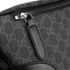 Чоловіча сумка-бананка Gucci GG Supreme чорна Гучі (119) - изображение 4
