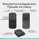 Мышь Logitech Mobi Fold Wireless Mouse Graphite (910-007604) - изображение 5