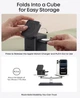 Зарядное устройство Anker Cube 3-in-1 Qi2 MagSafe обновлена быстрая версия для iPhone, Apple Watch, AirPods - Black - изображение 7