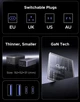 Дорожній адаптер UGREEN GaN 45W Travel 2 USB Ports 2 Type-C сумісний з більш ніж 150 країнаx ідеальний для подорожей та туризму - зображення 4