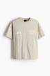 Футболка H&M Loose Fit бежевий 1227157020 M - изображение 4