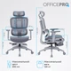 Крісло офісне Officepro Skyline Footrest Gray/Dark Gray (OC750-G-DG-DG) ( 27540 ) - зображення 18