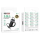 Автомобильный Bluetooth-ресивер с АЗУ Borofone BC64 Contento 15W AUX Адаптер с кабелем 3.5мм Black - изображение 7