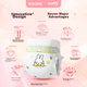 Підгузки Solove Miffy Core Breathable Pull-Up XL 22 штуки (12-16 кг), м'які, дихаючі, упаковка в одиницю - изображение 4