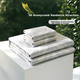 Комплект охолоджувальних килимків FUANNA 1000D Coarse Ice Silk A-Class Jacquard для двох осіб, три предмети, золотистий, 1,8x2 метри [Складаний] - зображення 5