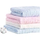 Детское банное полотенце PurCotton, 6-слойное моющееся марлевое банное полотенце, большое полотенце-одеяло из чистого хлопка в подарочной коробке для малышей, розовое, 95*95 см. - изображение 2