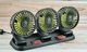 Вентилятор тройной 212 с регулировкой USB DOUBLE-HEADED VEHICLE FAN 12V с табличкой телефона - изображение 4