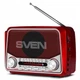 Портативный радиоприемник FM AM SW с USB и microSD для путешествий 2 шт серый SVEN FK-2063 - изображение 2