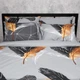 Комплект постельного белья Moon&Star Семейный 2x143x210 наволочки 4x70x70 Graphite Feather Бязь Gold Люкс (MS-820013994) - изображение 3