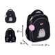 Рюкзак шкільний напівкаркасний ортопедичний Yes S-109 Pusheen, для дівчаток, чорний (550233) - зображення 9
