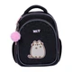 Рюкзак шкільний напівкаркасний ортопедичний Yes S-109 Pusheen, для дівчаток, чорний (550233) - зображення 11