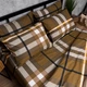 Комплект постельного белья Moon&Star King Size 220x240 наволочки 4x70x70 Mocha Check Микросатин Premium (MS-820016034) - изображение 6