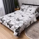 Комплект постельного белья Moon&Star Полуторный 143x210 наволочки 2x50x70 Silver Butterflies Ranforce Elite (MS-820016606) - изображение 1
