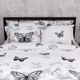 Комплект постельного белья Moon&Star Полуторный 143x210 наволочки 2x50x70 Silver Butterflies Ranforce Elite (MS-820016606) - изображение 3