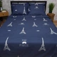 Комплект постельного белья Moon&Star King Size 220x240 наволочки 2x40x60 Paris Night Микросатин Premium (MS-820016135) - изображение 2