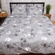 Комплект постельного белья Moon&Star Евро 200x220 наволочки 2x40x60 Silver Flowers Микросатин Premium (MS-820016285) - изображение 2