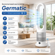 Напольный вентилятор Germatic AM-030JR 2в1, 1200 Вт, обогрев и охлаждение, автоповорот 80°, пульт ДУ, белый. - изображение 1