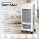 Мобильный воздухоохладитель Domotec MS-1628 60 Вт, напольный климатический комплекс 3 режима, бак 4 л, пульт ДК, белый - изображение 2