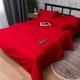 Комплект постельного белья Moon&Star Евро 200x220 наволочки 4x50x70 Red Velvet Сатин Premium (MS-820016778) - изображение 5