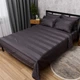 Комплект постельного белья Moon&Star Евро 200x220 наволочки 2x70x70 Dark Graphite Satin Stripe (MS-820016917) - изображение 1