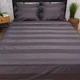 Комплект постельного белья Moon&Star Евро 200x220 наволочки 2x70x70 Dark Graphite Satin Stripe (MS-820016917) - изображение 2