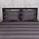 Комплект постельного белья Moon&Star Евро 200x220 наволочки 2x70x70 Dark Graphite Satin Stripe (MS-820016917) - изображение 3