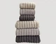 Набор турецких махровых полотенец Cestepe MicroCotton Premium 3 штуки 50x90 + 3 штуки 70х140 Ezgi 1 плотность 600 г/м2 - изображение 3