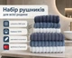 Набор турецких махровых полотенец Cestepe MicroCotton Premium 3 штуки 50x90 + 3 штуки 70х140 Ezgi 7 плотность 600 г/м2 - изображение 2