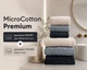 Набор турецких махровых полотенец Cestepe MicroCotton Premium 3 штуки 50x90 + 3 штуки 70х140 Voli 2 плотность 600 г/м2 - изображение 1
