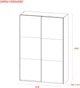 Шафа-купе Doros G-Caiser 2 Дзеркала / 3 частини 160х60х240 см Антрацит (42005409) - зображення 4