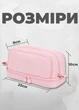 Школьный пенал для девочки розовый вместительный на 4 отделения на молнии (DB60187D41) - изображение 2