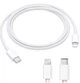Кабель USB-C to Lightning Cable 2 м для телефона комп'ютера планшета швидке заряджання Білий - зображення 2