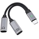 USB Type-C сплиттер 2-в-1 (PD 100W), адаптер для зарядки и наушников, переходник USB-C - изображение 1