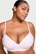 Бюстгальтер с уплотнённой чашкой Victoria's Secret 75A Белый/Розовый (149855) - изображение 1