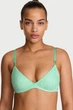 Комплект белья: бюстгальтер push-up и трусики-шортики Victoria's Secret 80C/L Салатовый (149857) - изображение 2