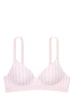 Бюстгальтер с уплотнённой чашкой Victoria's Secret 75A Белый/Розовый (149855) - изображение 2