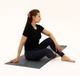 Коврик для йоги WCG Asana 173×61×0,4 см с разметкой для асан и чехлом, темно-зеленый - изображение 3