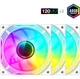 Wentylatory do obudowy GameMax Case Fan KF300R WH White 120 mm ARGB PWM Reverse Blade (3 szt.) - obraz 3