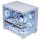 Корпус Wanjia Guyongzhe Seaside View, башенный, с комплектом из шести RGB-вентиляторов Prism, для плат M-ATX, водяное охлаждение 360 мм, для видеокарт 4090 - изображение 6