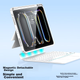 Чехол-клавиатура для планшета Apple iPad 11" 2025 (A16)/10.9" 2022 Smorss White - изображение 2