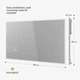 Инфракрасный обогреватель-зеркало Blumfeldt ReflectiHeat Smart Mirror 500 Вт 60×100 см - изображение 8