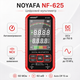 Мультиметр NOYAFA NF-625 діапазон DCV 10мВ-750В 3.7В 11000мА - зображення 1