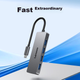 Хаб Lenovo Type-C USB 3.0 подовжувальний 4 входи для ноутбуків - зображення 4