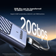 Корпус UGREEN для внешнего SSD M.2 NVMe/SATA 20Гбит/с, для ноутбуков/Apple, 35576 - изображение 6
