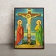 Икона Распятие Иисуса Христа 14 × 19 см - изображение 1