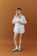Жіноча сорочка з мусліну ART KNIT біла, S-M 045951 - зображення 3
