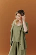 Женская рубашка из муслина ART KNIT фисташка, S-M 045959 - изображение 9