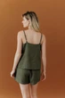 Женские шорты из муслина ART KNIT оливковые, S-M 045949 - изображение 5