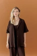 Жіноча сорочка з мусліну ART KNIT шоколад, S-М 045957 - зображення 1