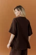 Жіноча сорочка з мусліну ART KNIT шоколад, S-М 045957 - зображення 9